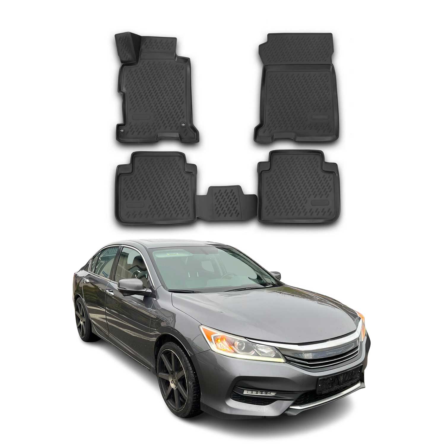 2013-2017 Honda Accord Floor Mats Liners Full Set All Weather
