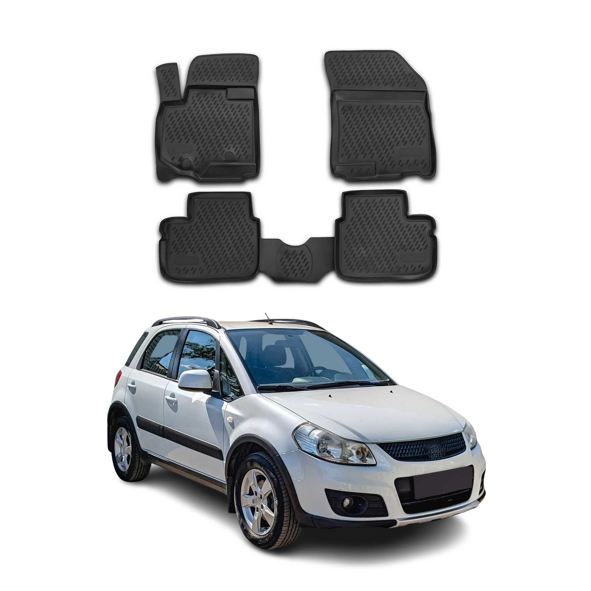Suzuki SX4 Semi-Custom Fit Floor Mats Liner All Weather 3D