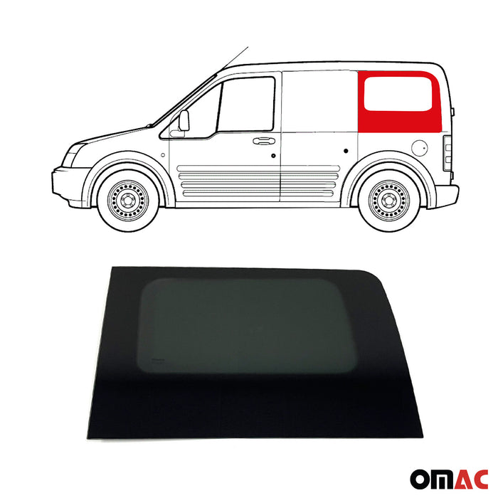 Window Glass For Ford Transit Connect 2010-2013 Rear Left Side L1 L2 Black