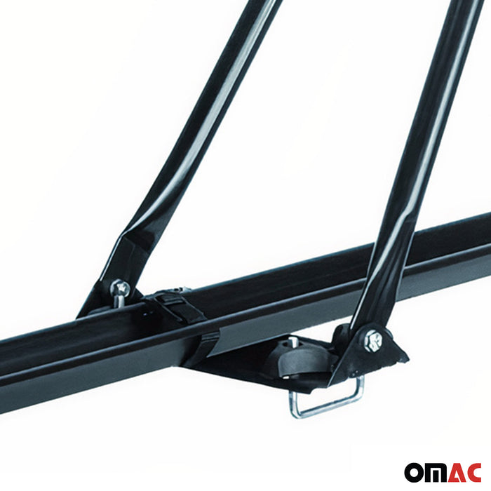 Car Rooftop Mount Bike Carrier Rack with Universal Mounting up to 33lbs Black