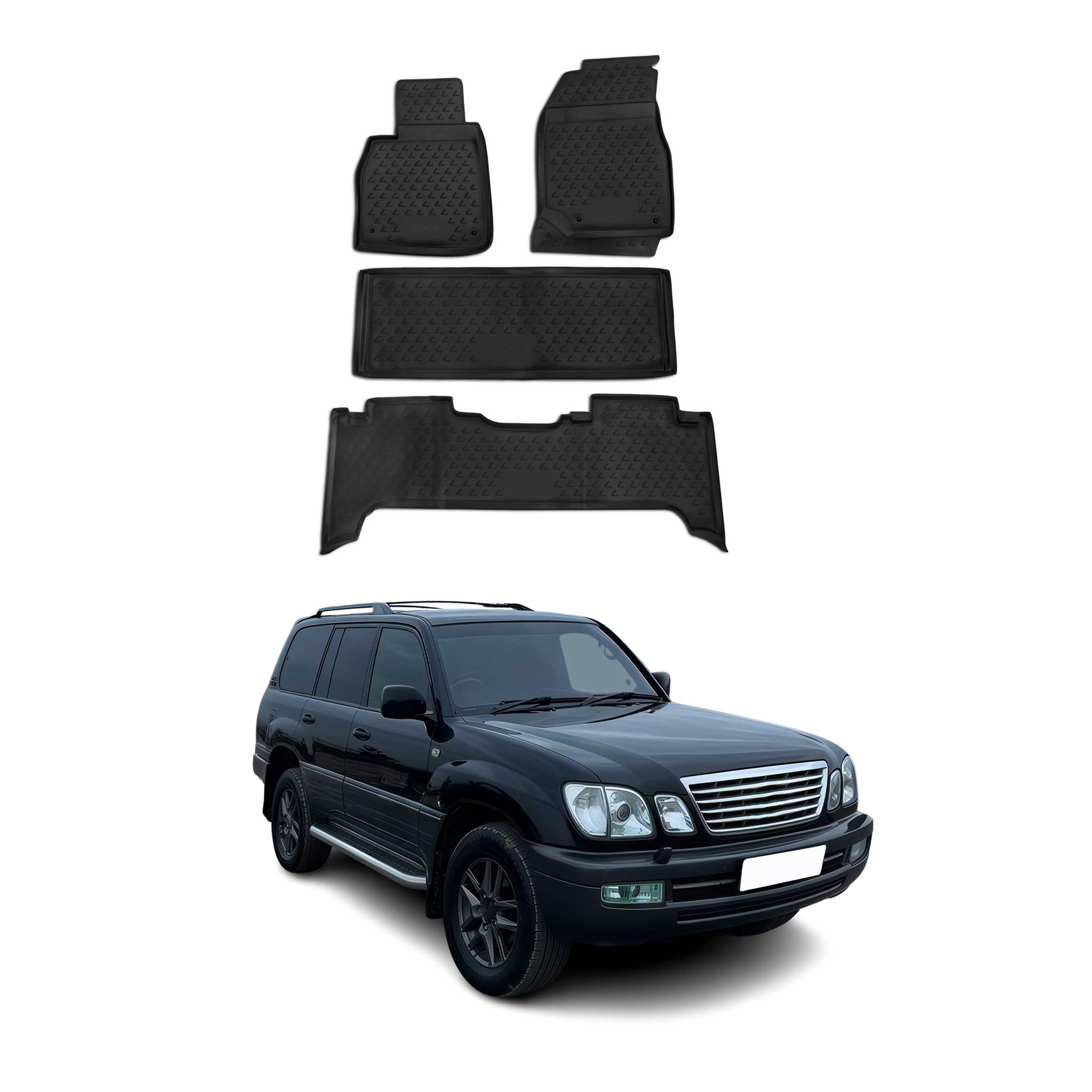 1998-2007 Lexus LX 470 Floor Mats Liners Full Set All Weather
