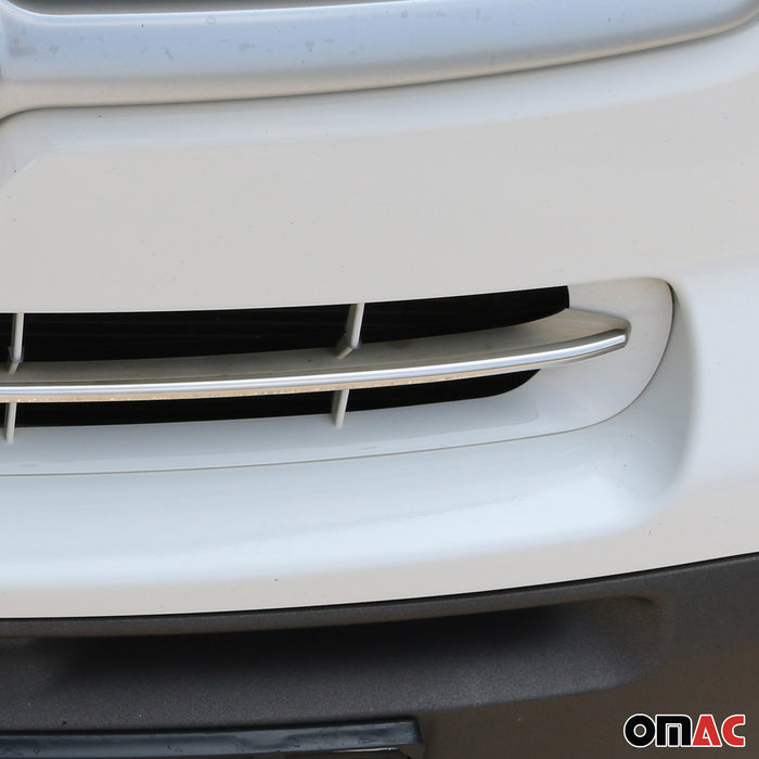 Front Bumper Trim Molding for Fiat 500X 2016-2018 Steel Silver 1 Pc