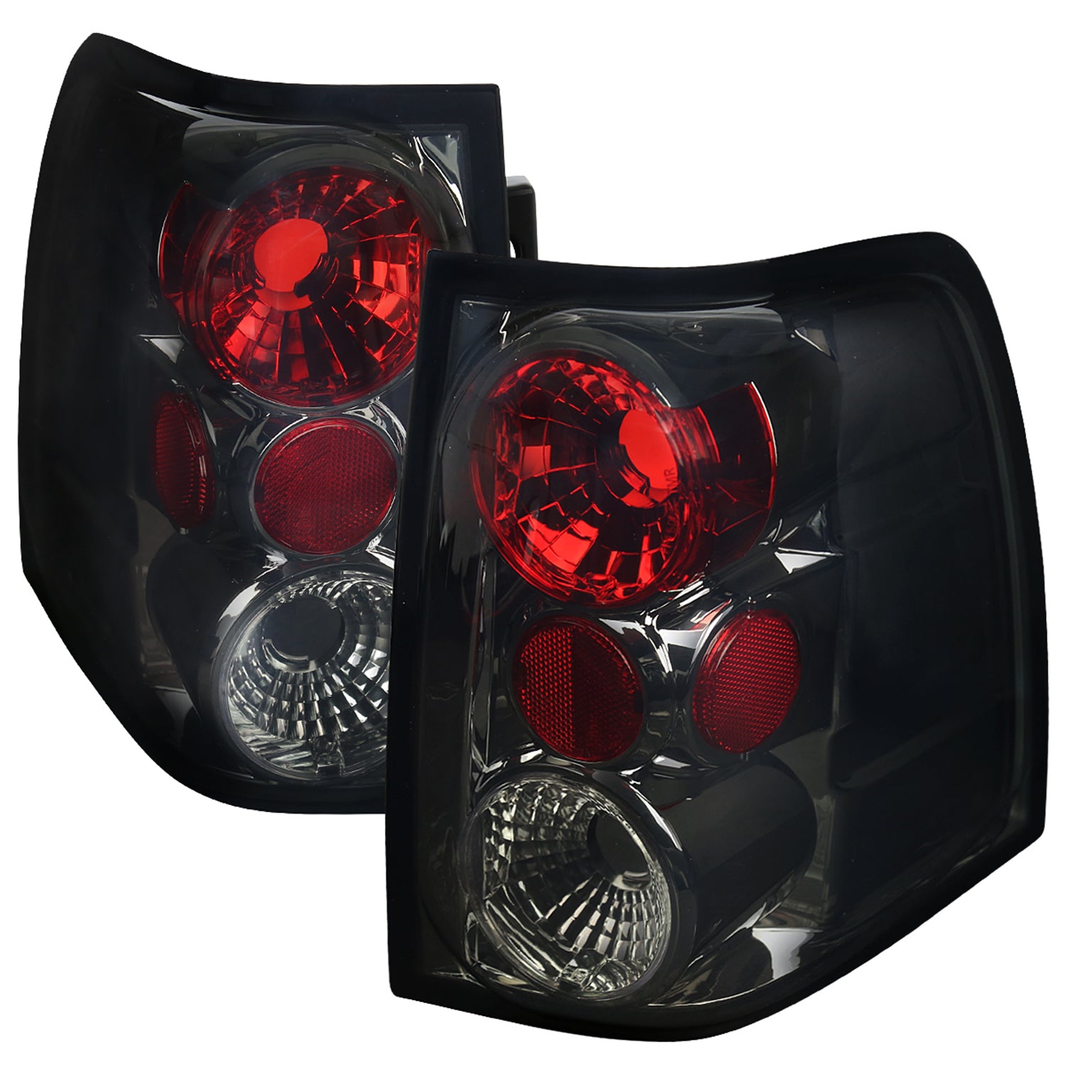 Smoke Altezza Tail Lights For 1995-2003 Ford Econoline & 2000-2006 Ford Excursion (Pair, DOT/SAE)