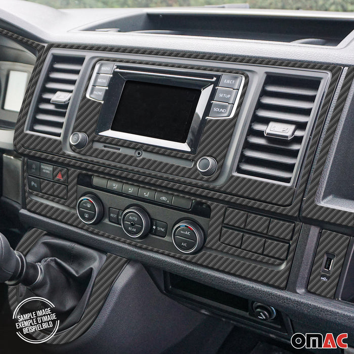 Carbon Look Dashboard Console Trim Kit for VW Passat B7 2012-2014 14 Pcs