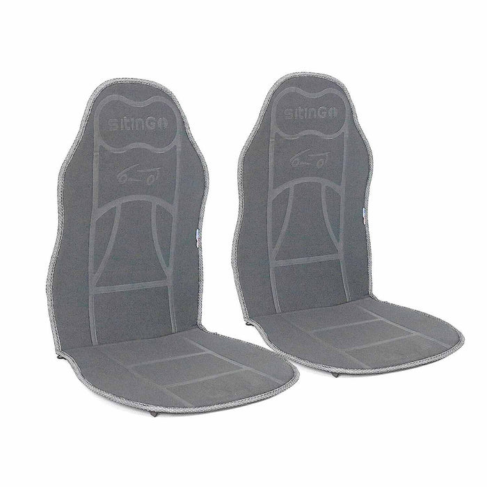 Car Seat Protector Cushion Cover Mat Pad Gray for Mercedes Fabric Gray 2Pcs