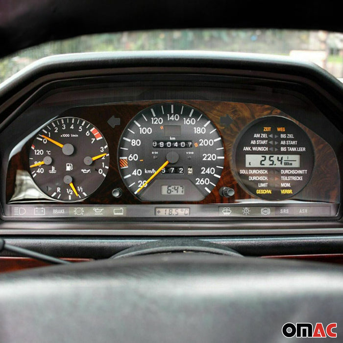 Dash Speedometer Frame  for Mercedes E Class W124 1988-1990 Wood Walnut 1Pc