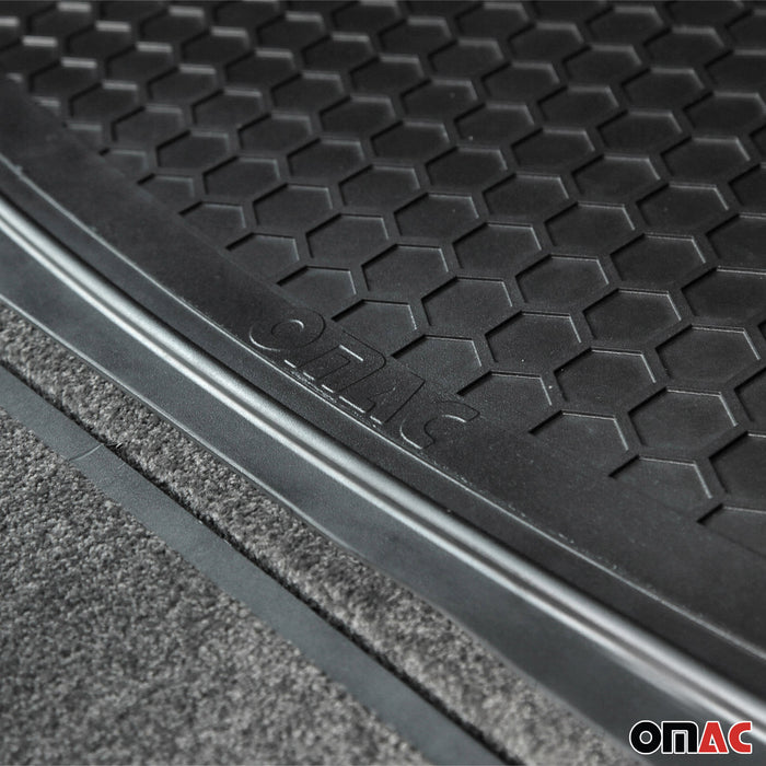 Trimmable Cargo Mat Liner Waterproof for BMW Rubber Black 1Pc
