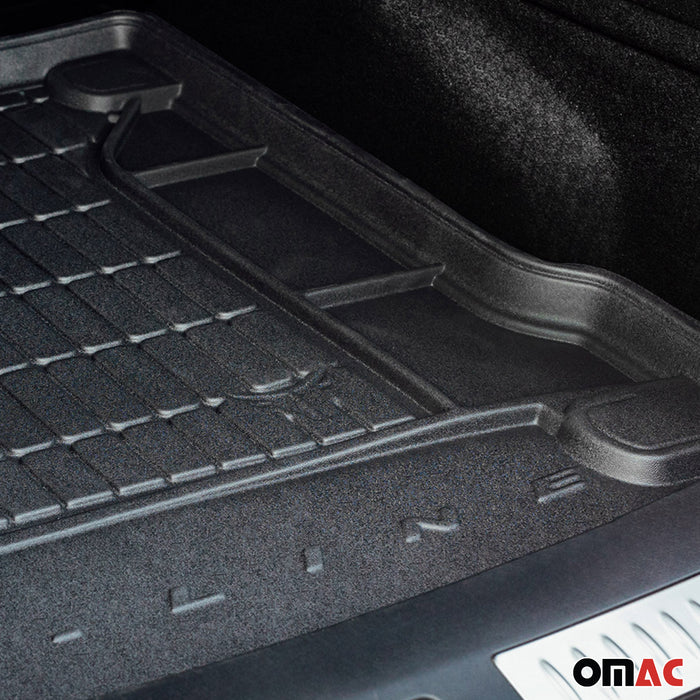 OMAC Premium Cargo Mats Liner for Mercedes S Class W222 Sedan 2014-2020 Black