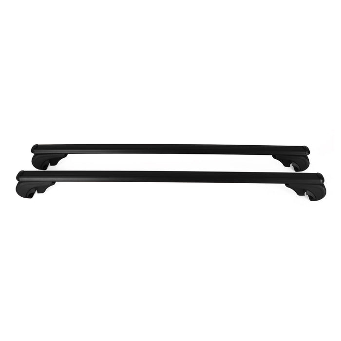 Lockable Roof Rack Cross Bars Carrier for VW Golf SportWagen Mk7 2015-2019 Black