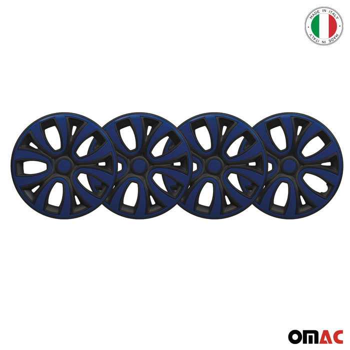 15" Wheel Covers Hubcaps R15 for Nissan Black Matt Dark Blue Matte