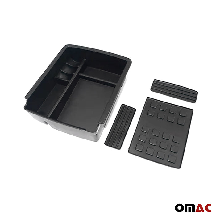 Center Console Armrest Storage Tray for VW Golf Mk7 2015-2021 Black 1Pc