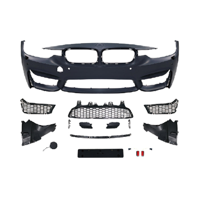 For BMW F30 F31 2012-2019 M-Tech Style Front Bumper Kit All Mesh
