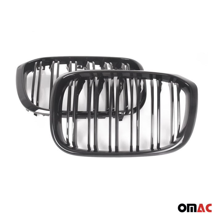Front Kidney Grille Grill for BMW X4 G02 2018-2021 M Gloss Black