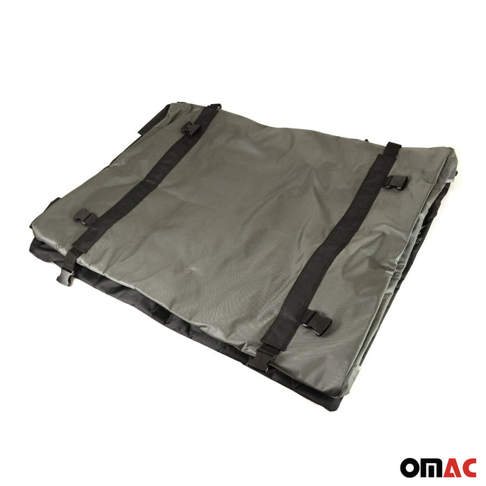 17 Cubic Waterproof Roof Top Bag Cargo Luggage Storage for Fiat Black