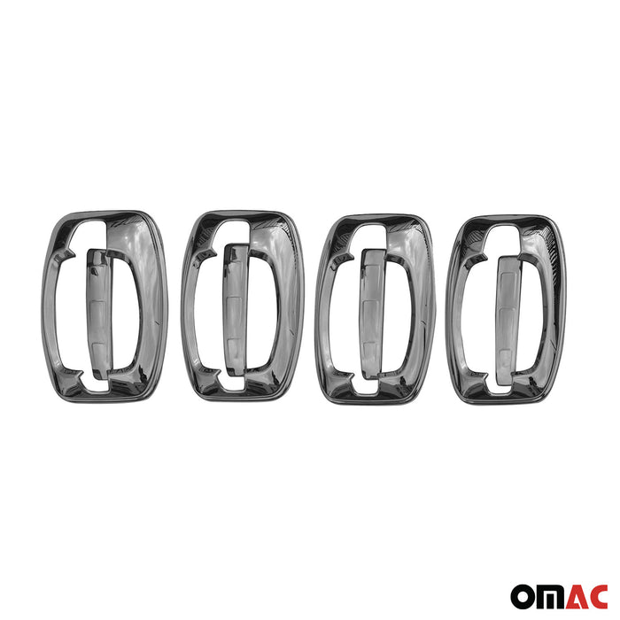 Mirror Cover Caps & Door Sill Covers Chrome Set for RAM ProMaster 2014-2024 13x