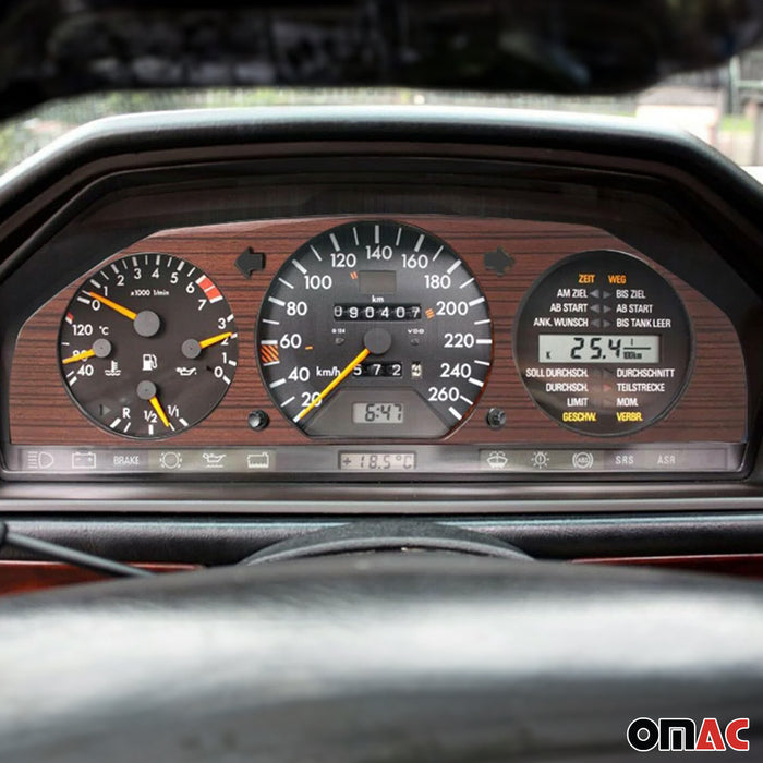 Dash Speedometer Frame  for Mercedes E Class W124 1991-1994 Wood Walnut 1Pc