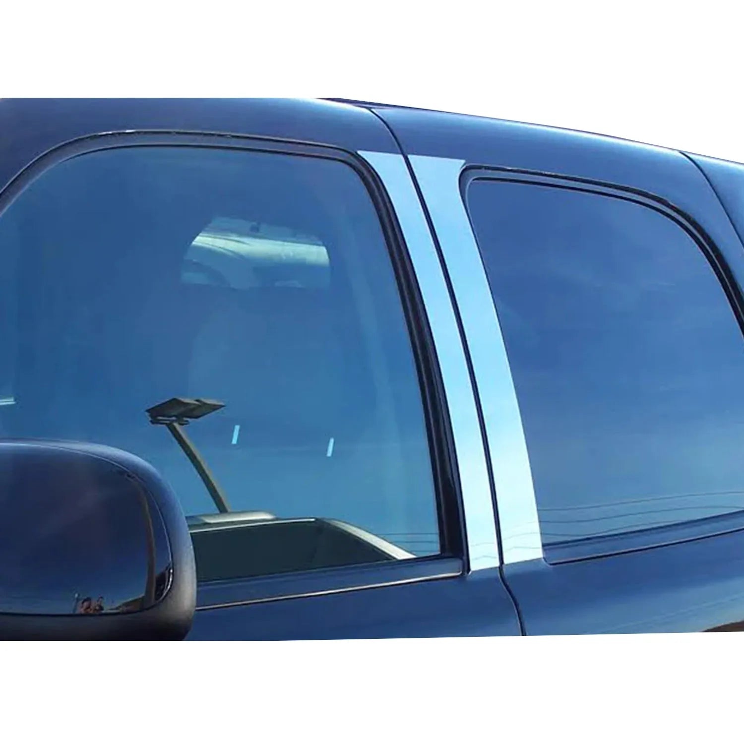 2002-2006 Cadillac Escalade Stainless Steel Pillar Trim 4pc PP42255 2002-2006 Cadillac Escalade Stainless Steel Pillar Trim 4pc PP42255