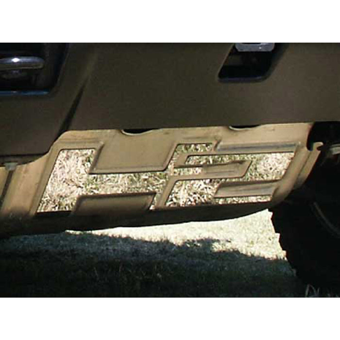 Stainless Steel Brush Plate Accent 2 Pcs For 2003-2009 Hummer H2