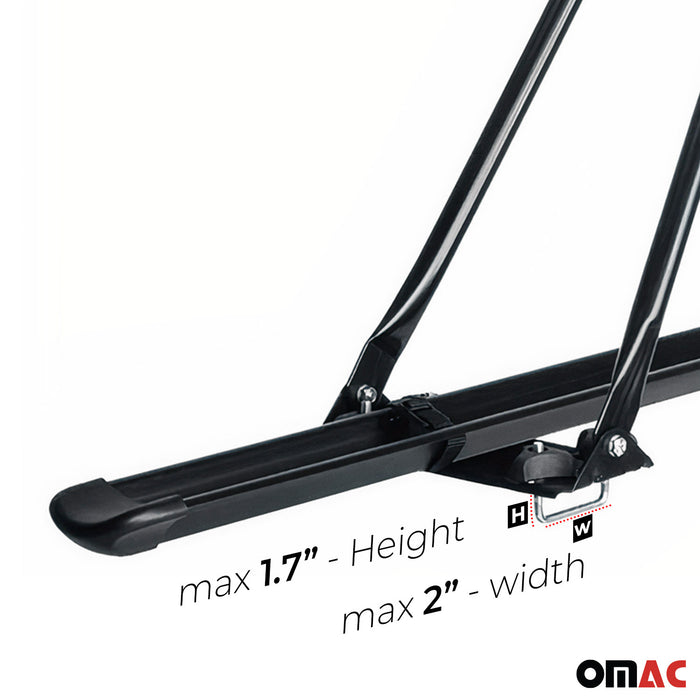 Bike Rack Carrier Roof Racks Set fits RAM ProMaster 2014-2024 Black 3x