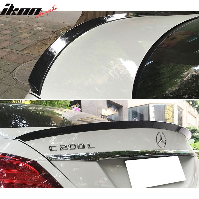2015-2021 Benz W205 C Class ML Style Rear Trunk Spoiler Carbon Fiber