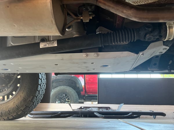 RIVAL Aluminum Gas Tank Skid Plate 2016-2023 Toyota Tacoma 3rd Gen Including TRD Offroad 5-Foot Bed Only