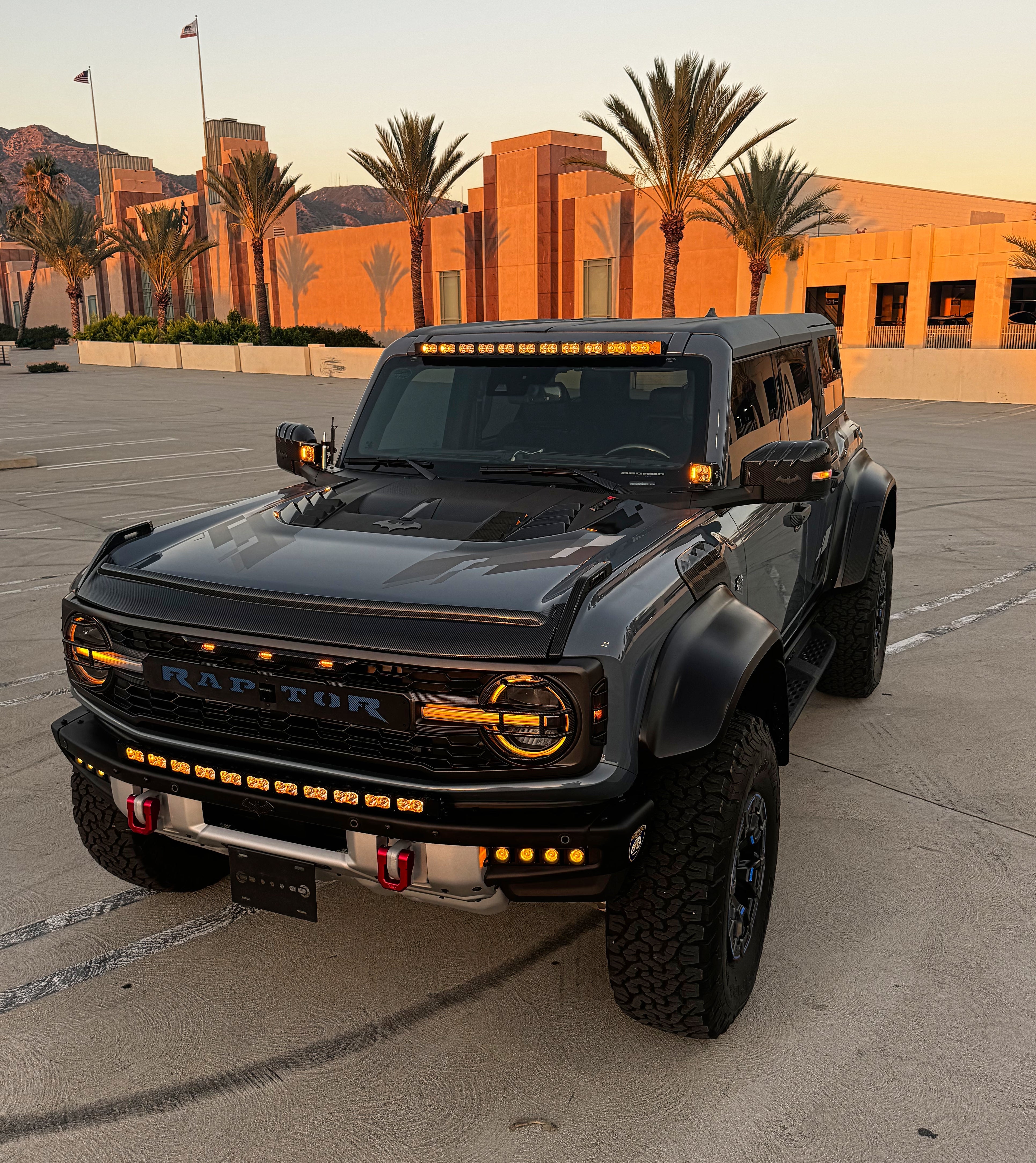 2021+ Ford Bronco Modular Bumper Curved 40in Light Bar - PRO