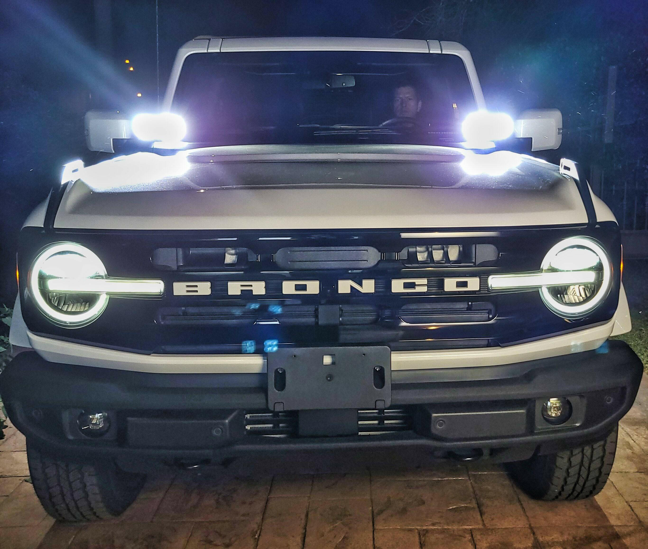2021+ Ford Bronco Hood Mount/Ditch Lights/Pillars