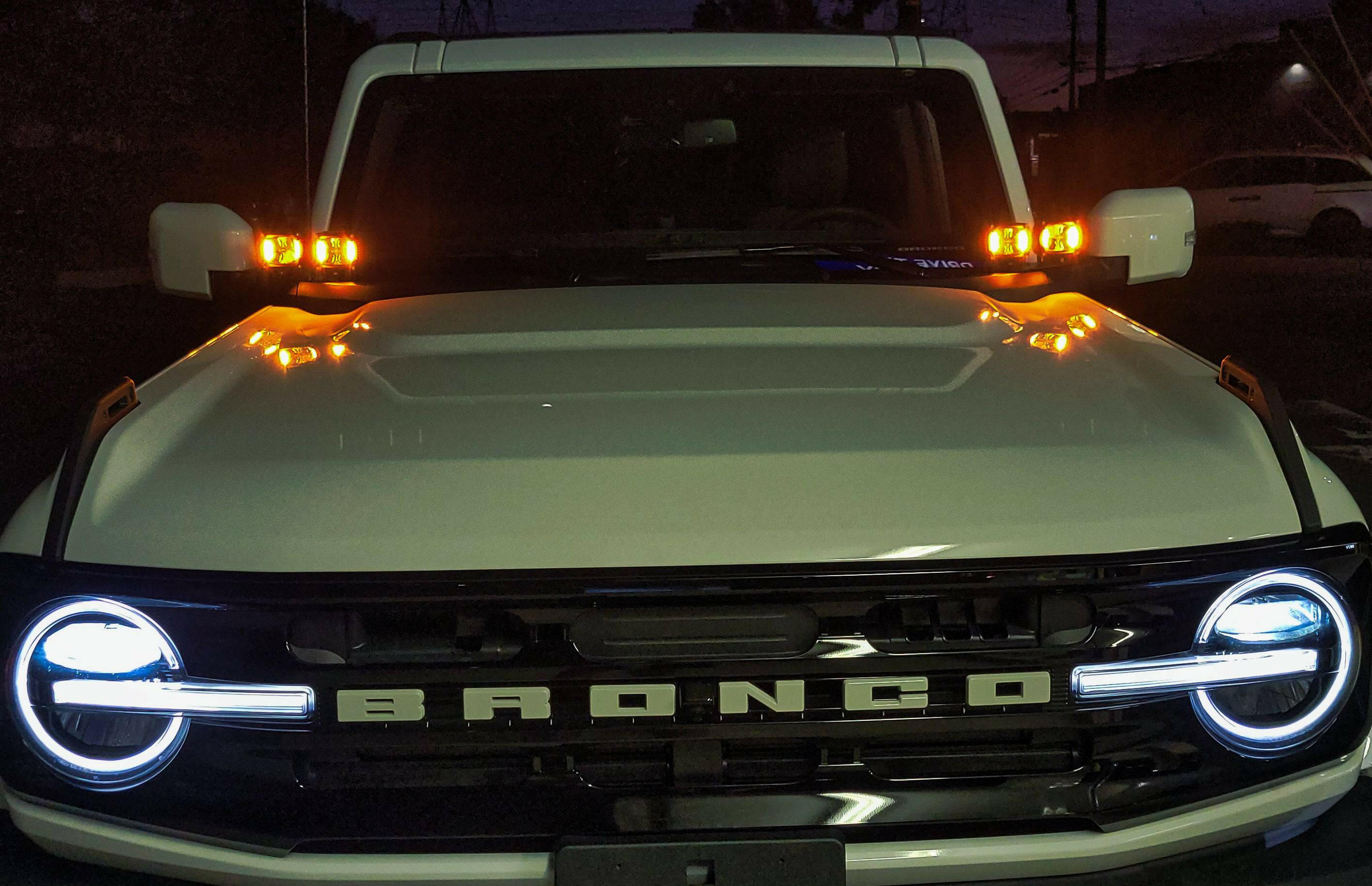 2021+ Ford Bronco Hood Mount/Ditch Lights/Pillars