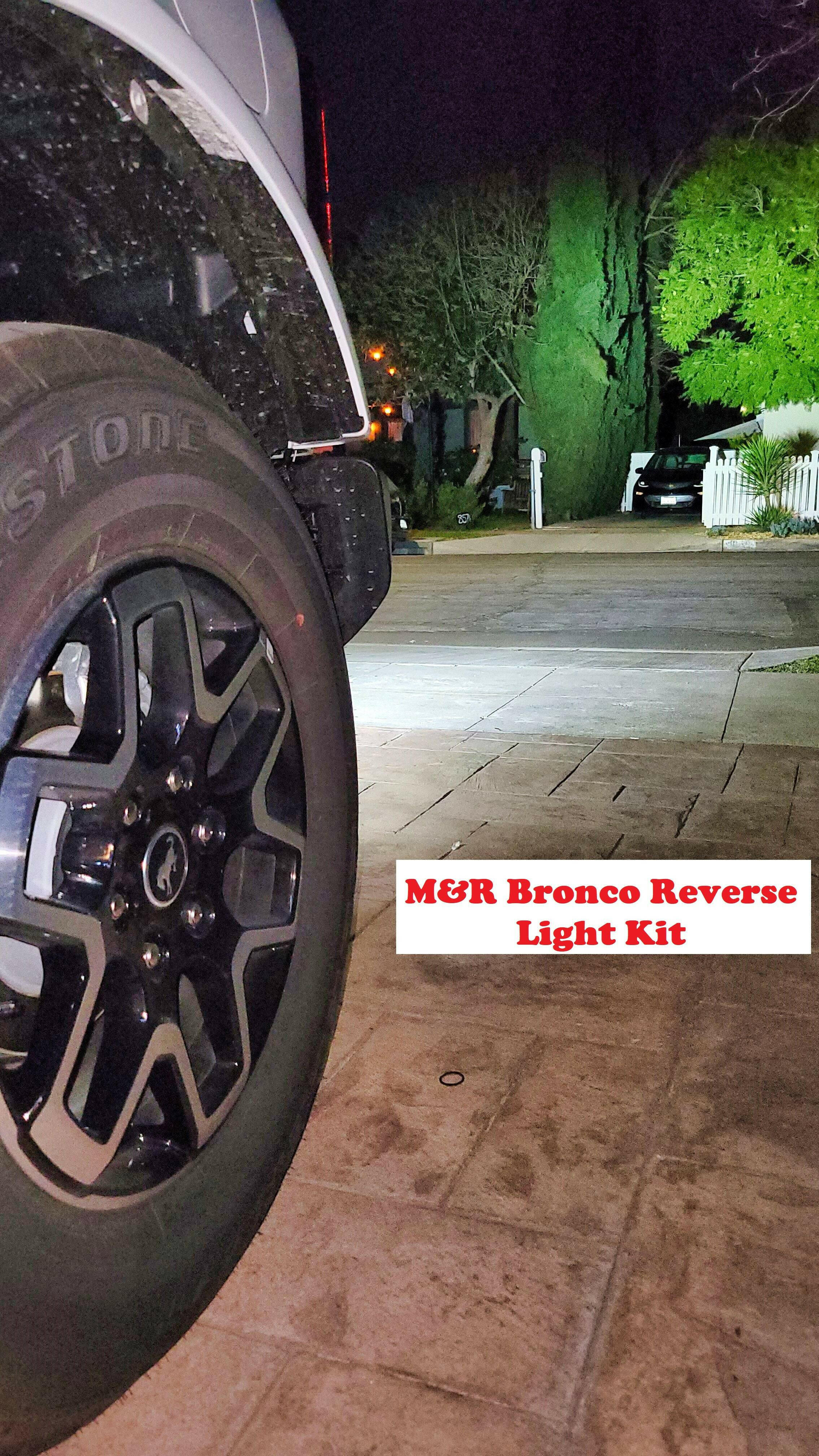 2021+ Ford Bronco Tailgate/Reverse/Chase Light No Trailer