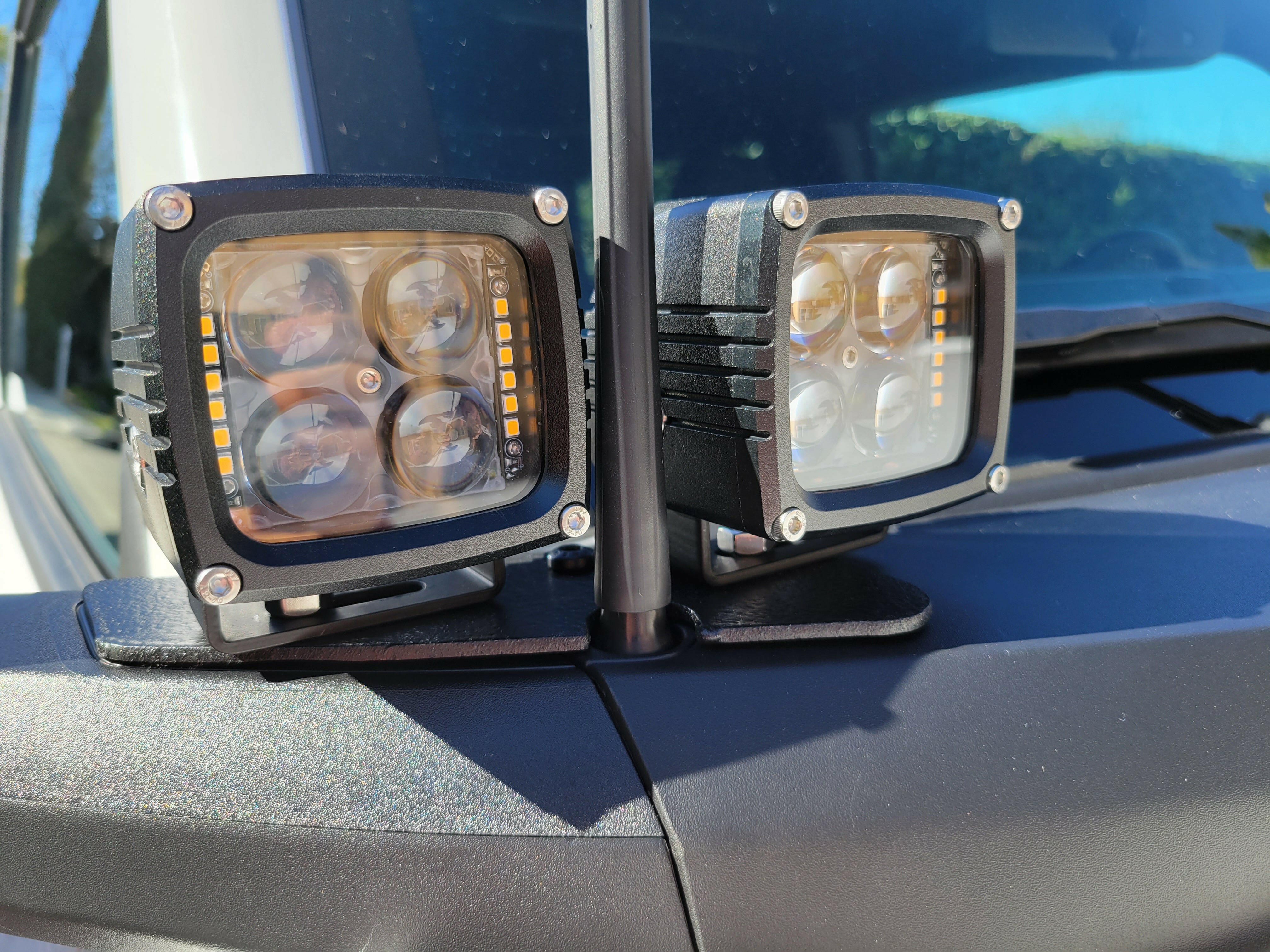 2022+ Ford Bronco Raptor Hood Mount/Ditch Lights/Pillars