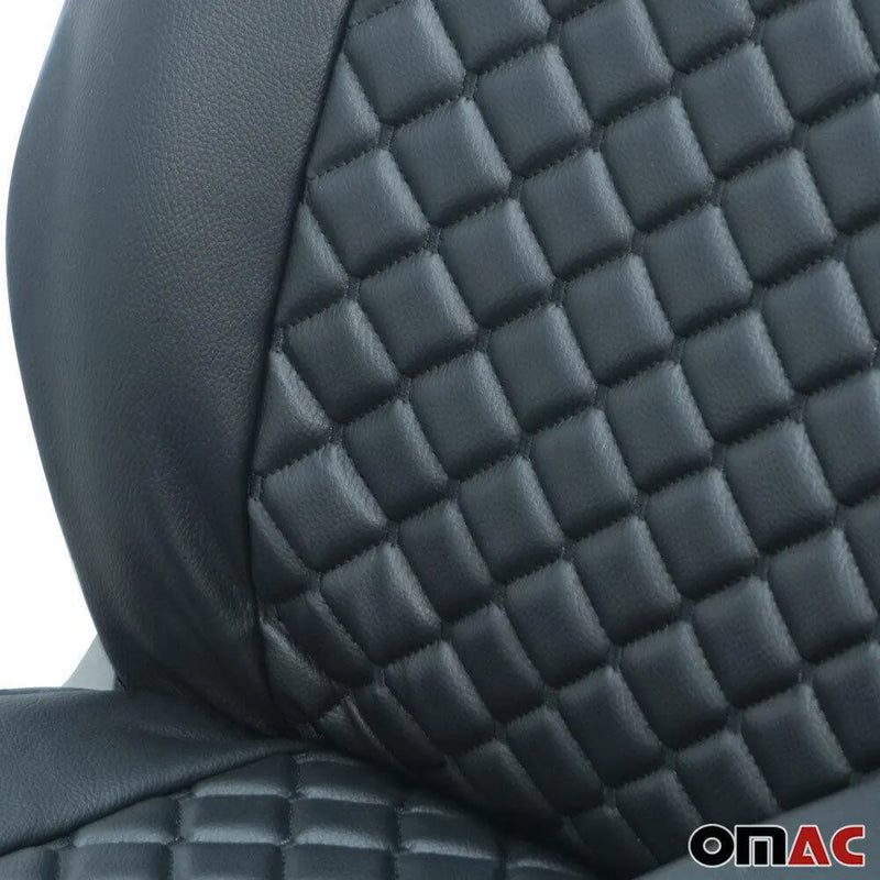 2006-2018 Mercedes Sprinter W906 Leather Front Custom fit Seat Covers Black