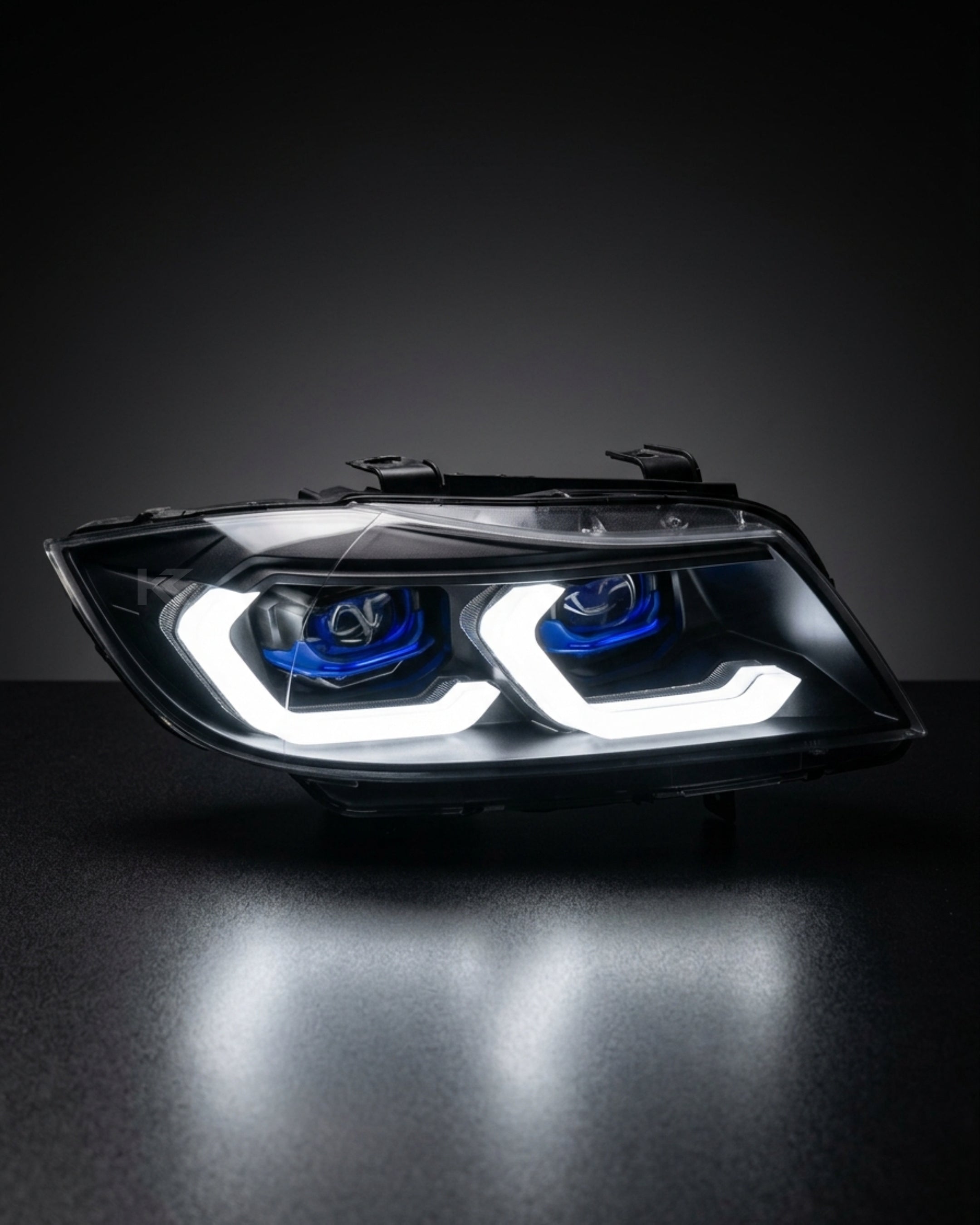 BMW 3 Series E90 LED Headlight Assembly with Dual-Color DRL 2005 - 2012