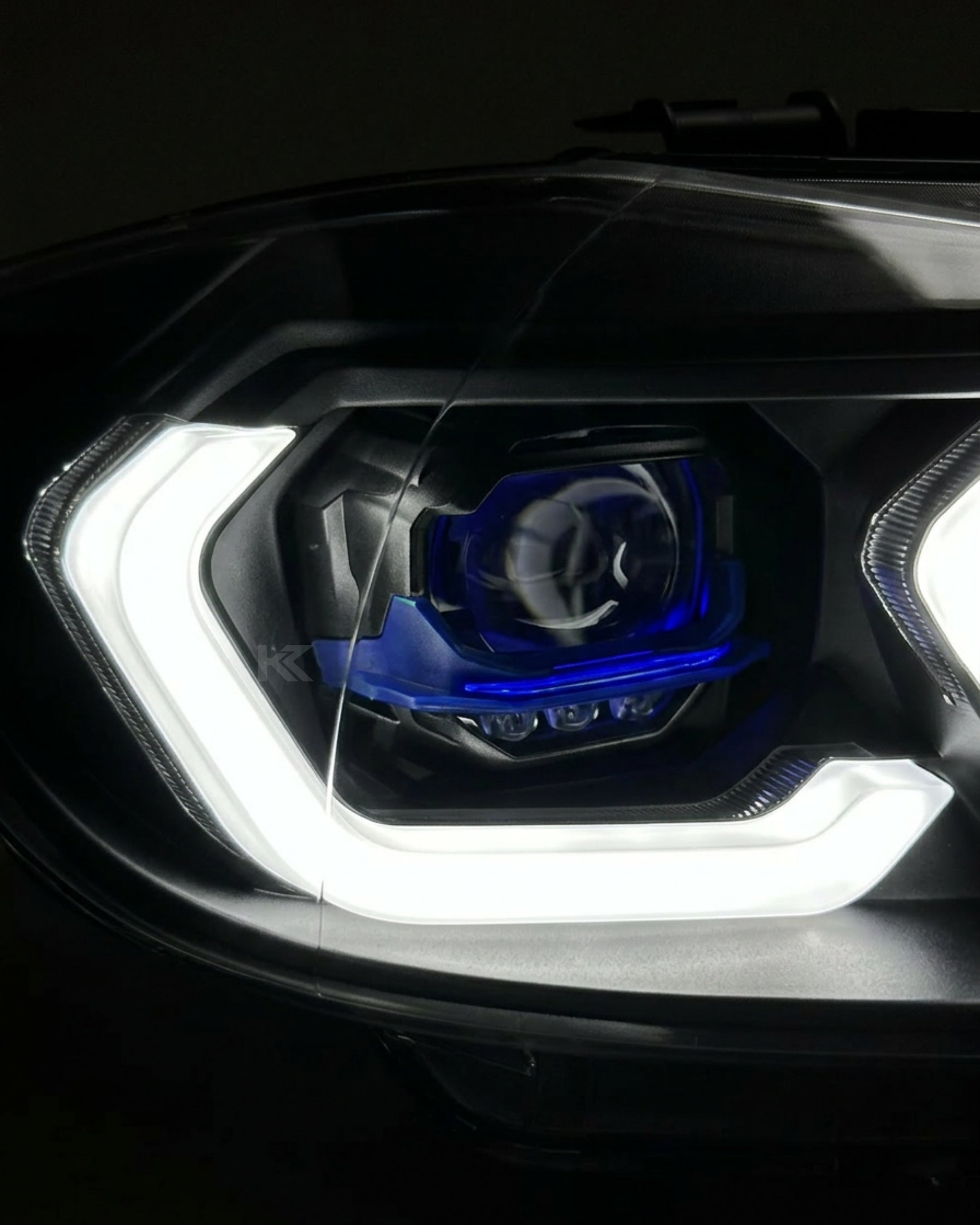 BMW 3 Series E90 LED Headlight Assembly with Dual-Color DRL 2005 - 2012