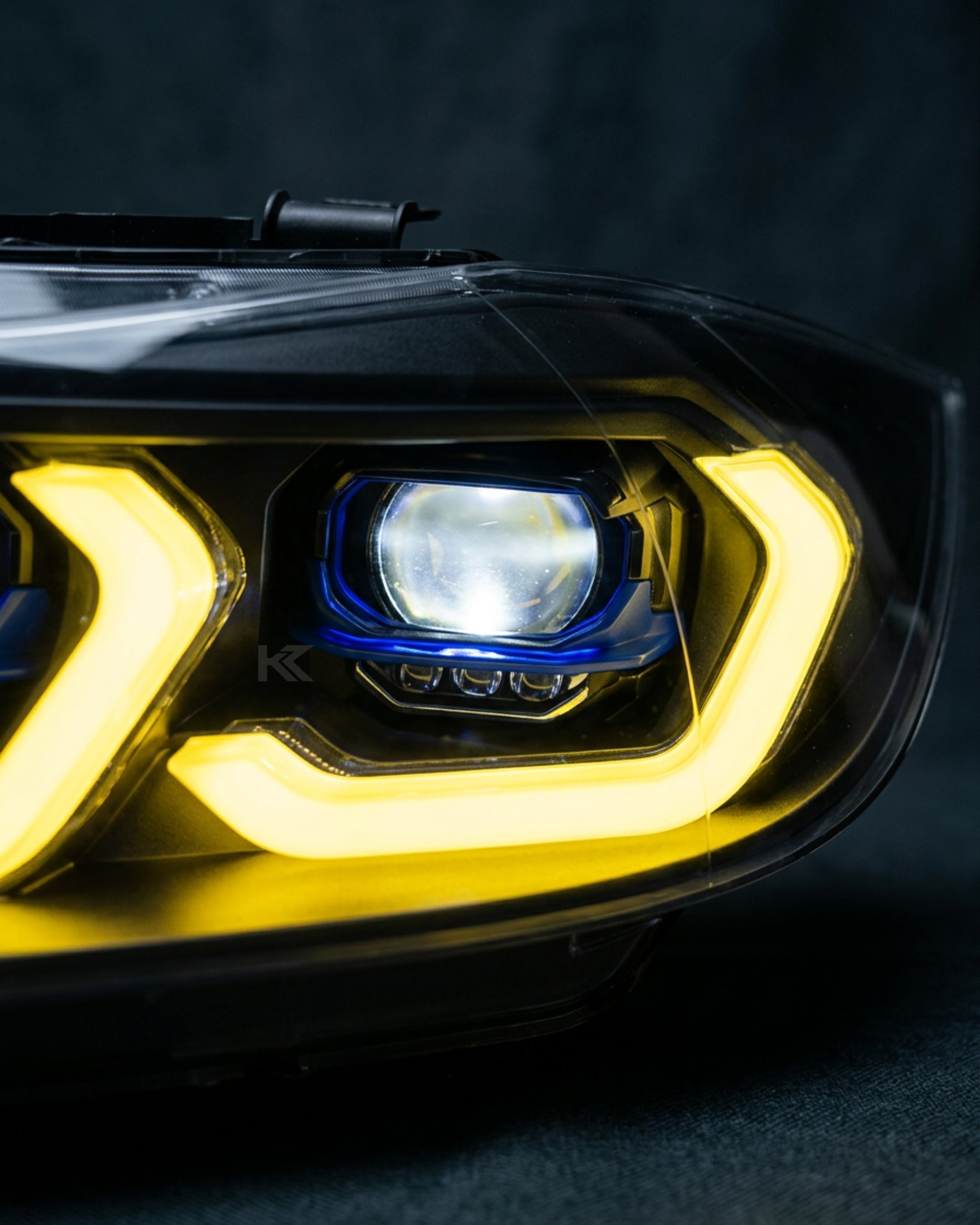 BMW 3 Series E90 LED Headlight Assembly with Dual-Color DRL 2005 - 2012