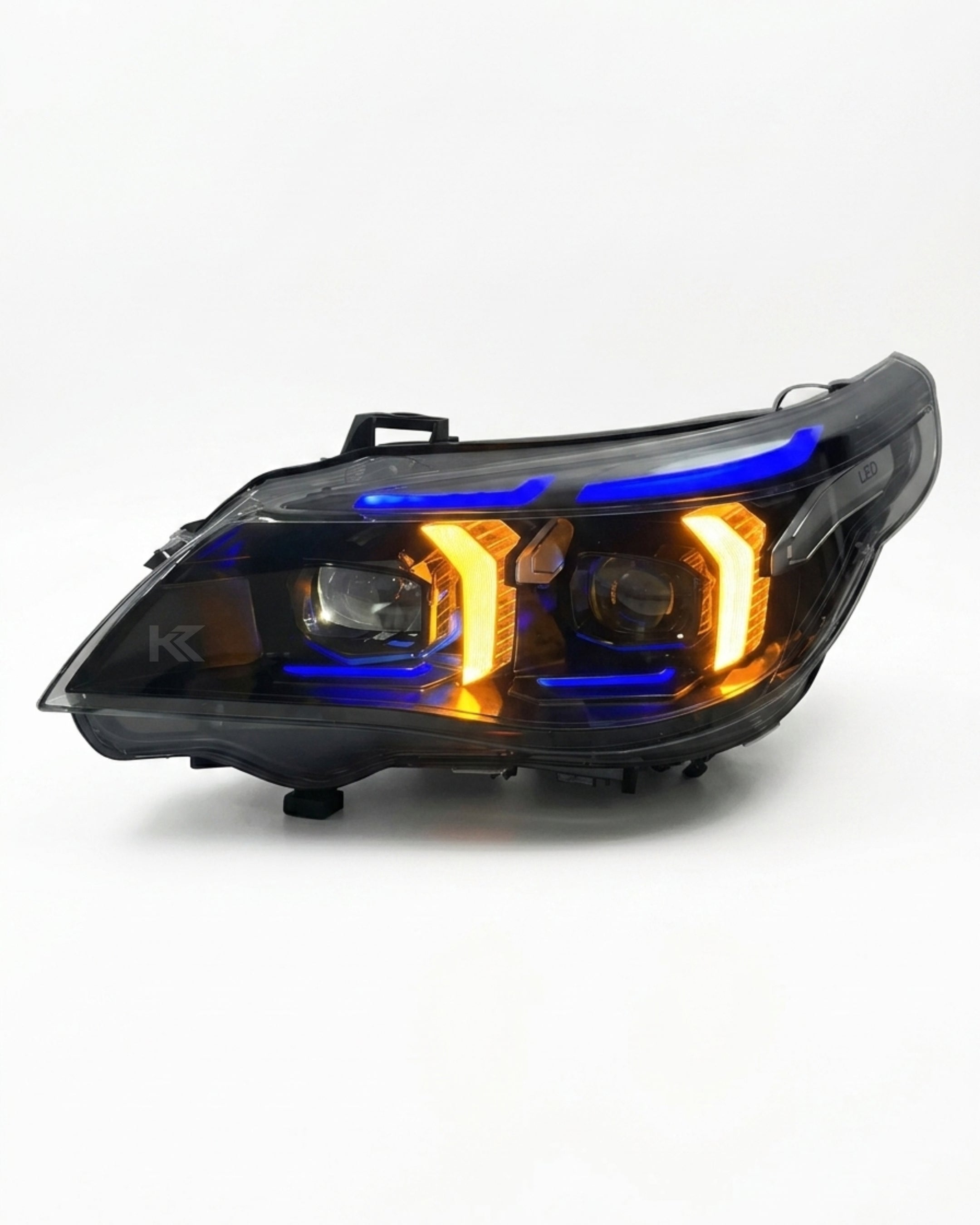BMW 5 Series E60 Snake Eye LED Headlight Assembly with Dual-Color DRL 2003 - 2010