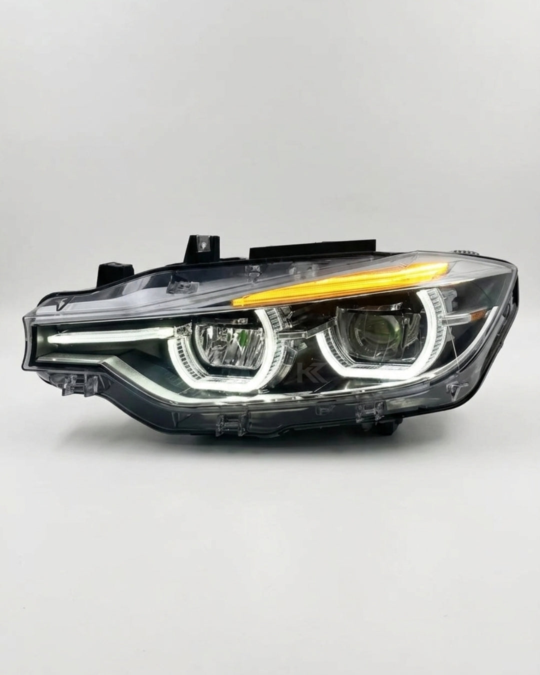 BMW 3 Series F30 LED Headlight Assembly with Triple-Color DRL (Amber / White / Yellow) & High / Low Beam 2012 - 2018
