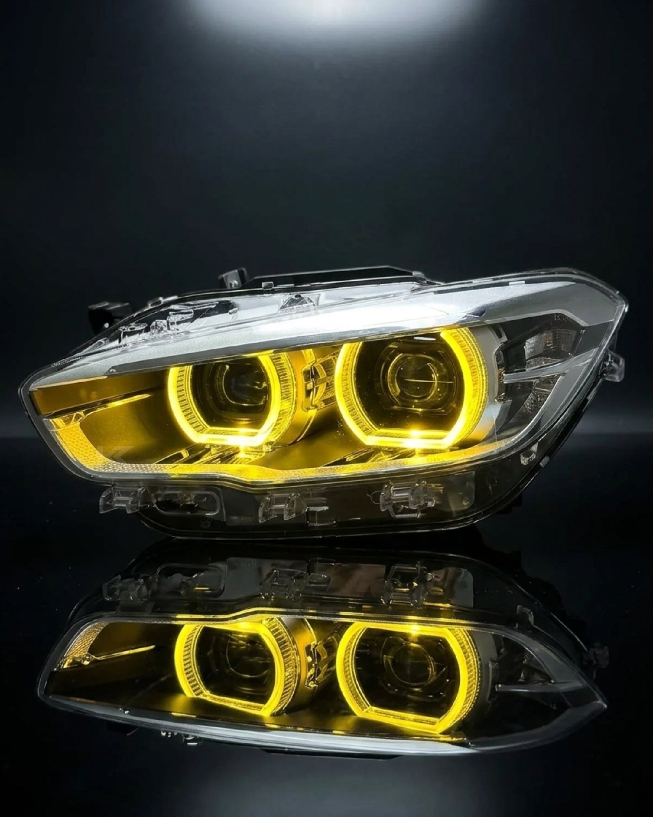 BMW 1 Series F20 / 118i Dual-Color (Yellow / White) LED Headlight Assembly with High / Low Beam 2015 - 2018