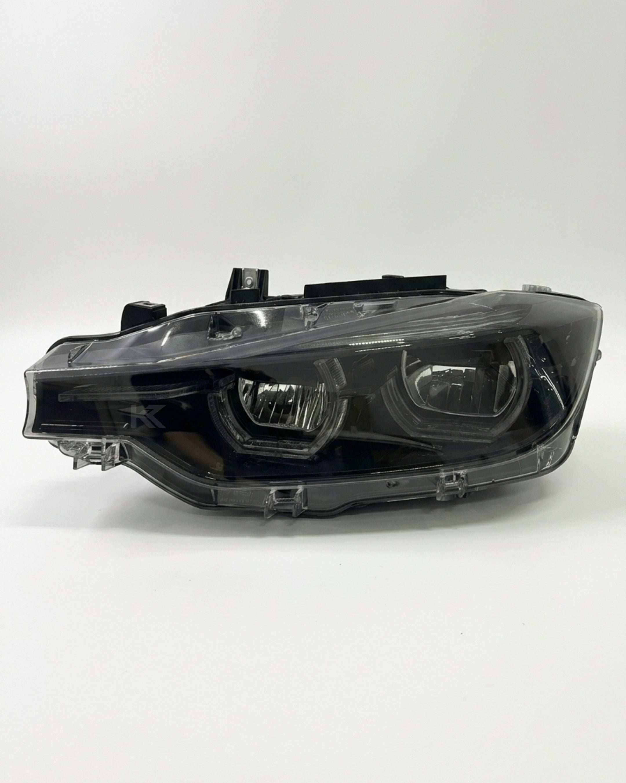 BMW 3 Series F30 / F31 / F35 V3 Smoked Triple-Color LED Headlight Assembly (White / Yellow / Red DRL) 2012 - 2018 (Replaces 63117314531)