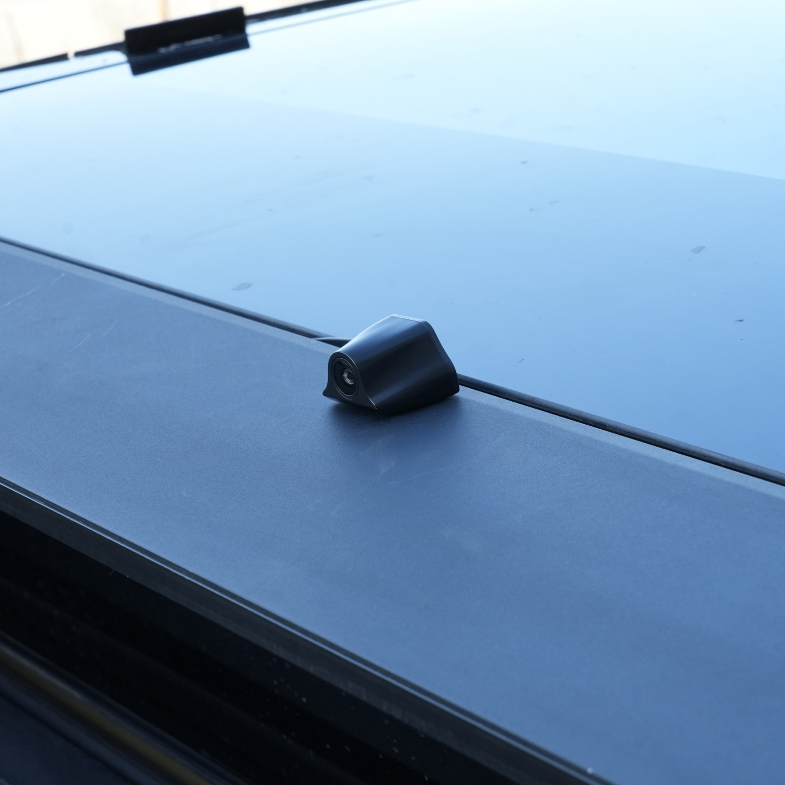 Tesla Cybertruck Streaming Rearview Mirror