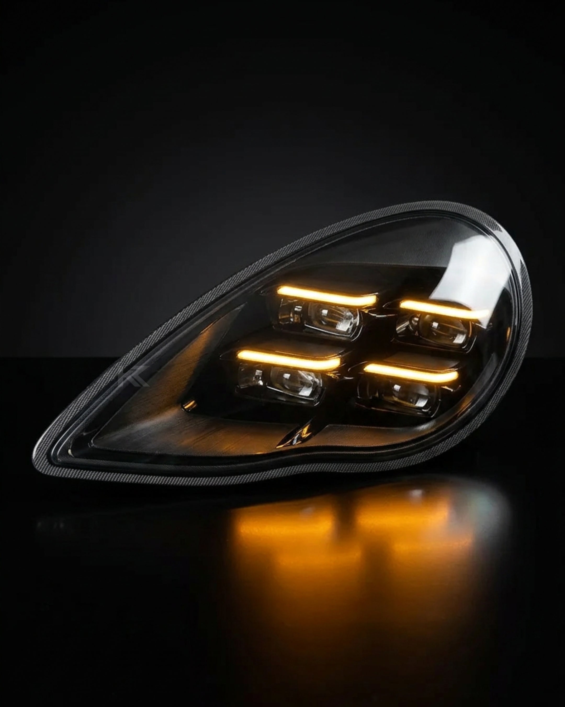 Porsche Panamera 970.1 LED Headlight Assembly with Dual-Color DRL 2010 - 2013