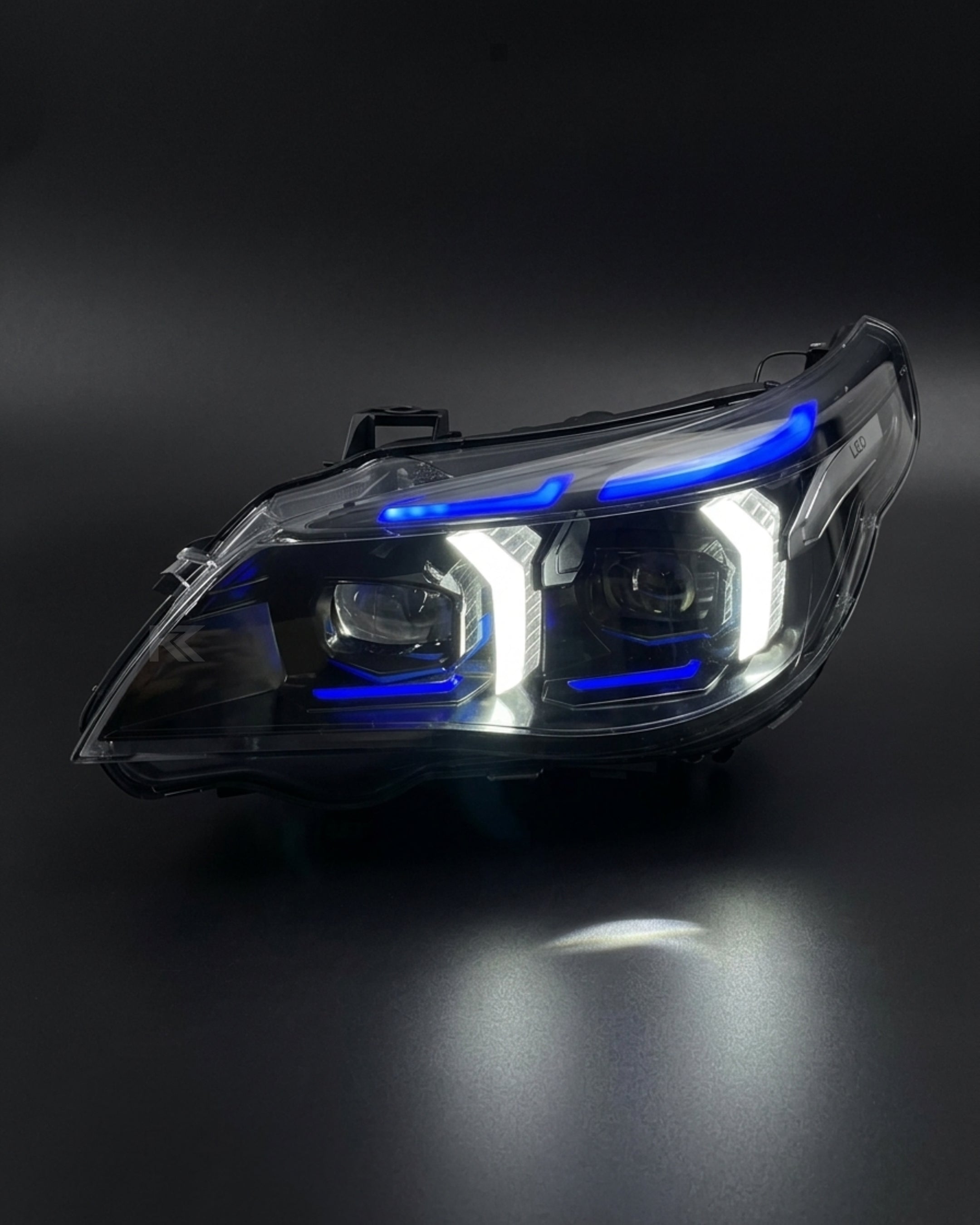BMW 5 Series E60 Snake Eye LED Headlight Assembly with Dual-Color DRL 2003 - 2010