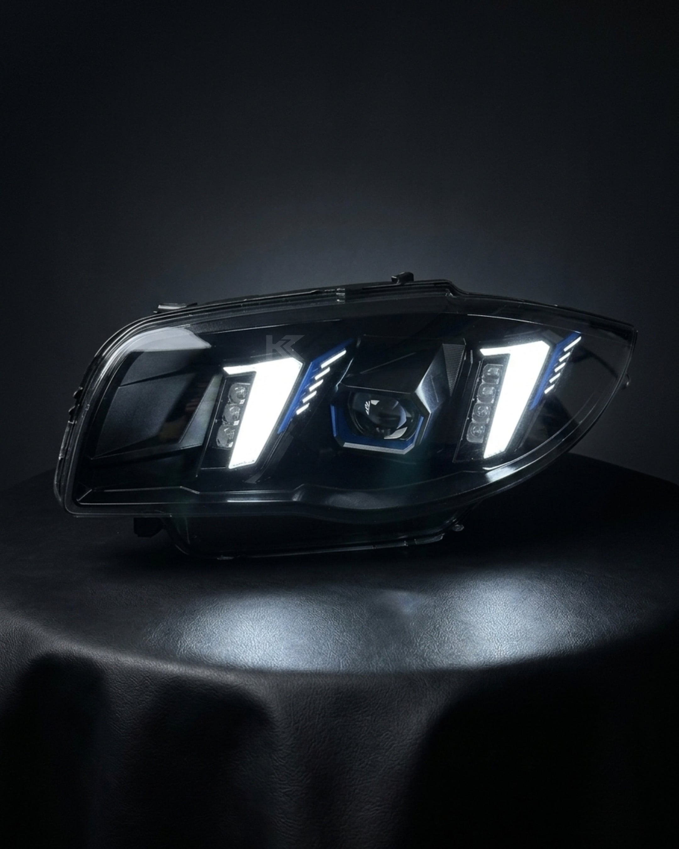 BMW 1 Series E87 Snake Eye Laser LED Headlight Assembly with Dual-Color DRL (Yellow / White) 2004 - 2011 (116i / 118i / 120i / 125i)