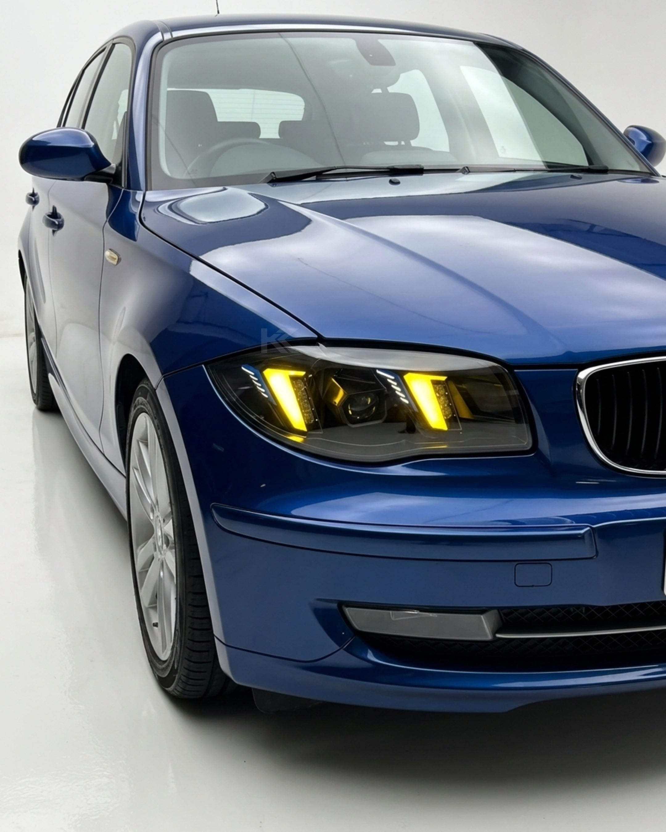 BMW 1 Series E87 Snake Eye Laser LED Headlight Assembly with Dual-Color DRL (Yellow / White) 2004 - 2011 (116i / 118i / 120i / 125i)
