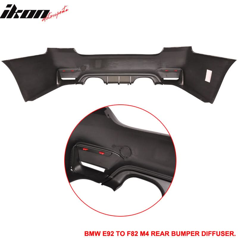 Fits 11-13 E92 E93 2Dr LCI M4 Conversion Front+Rear Bumper Kit PP