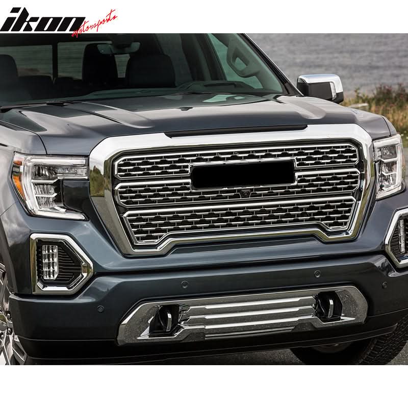 2019-2021 GMC Sierra 1500 Front Skid Plate Protection Chrome
