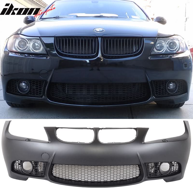 Fits 09-11 E90 3-Series M3 PP Front Bumper + Foglight Fog Lamp