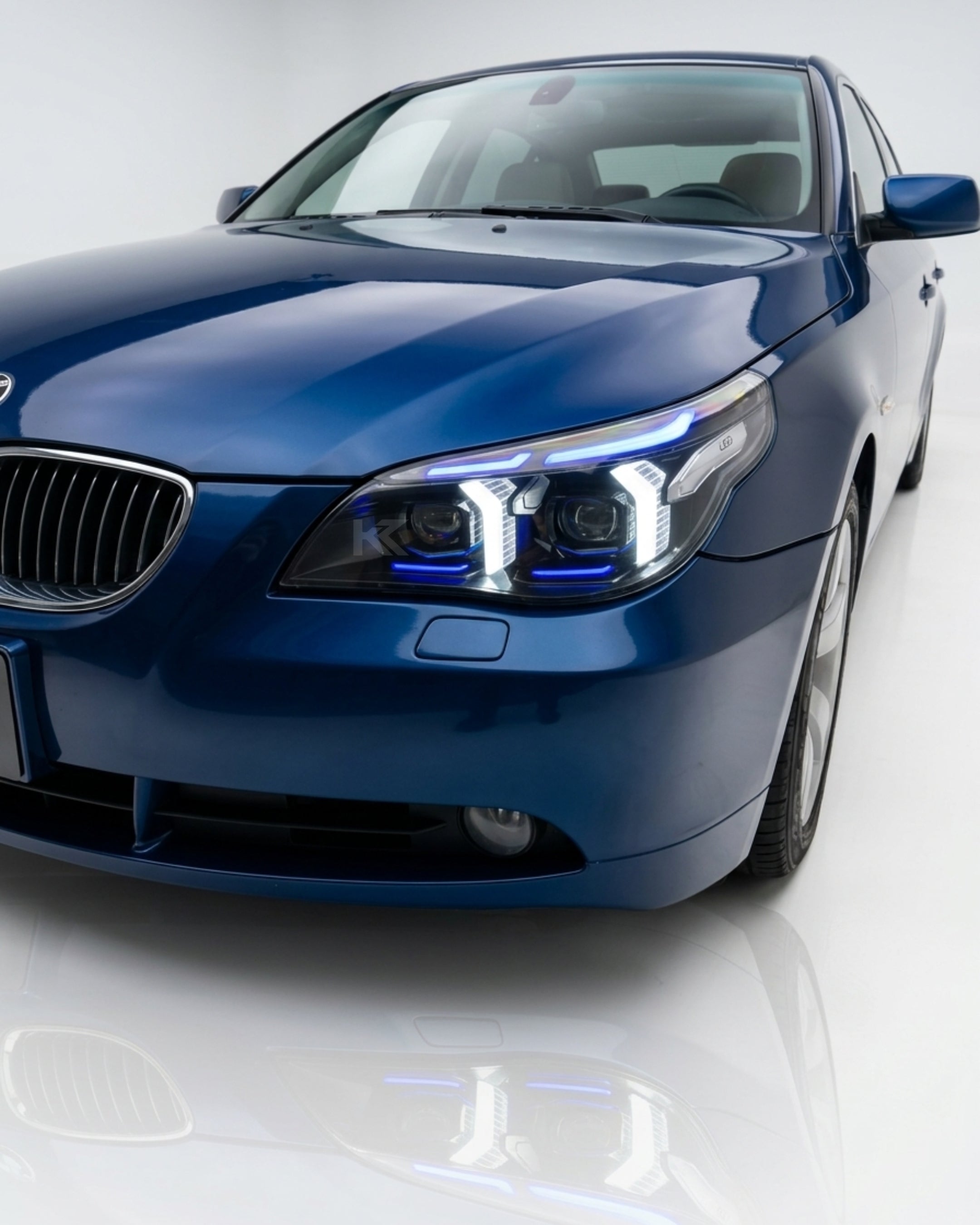 BMW 5 Series E60 Snake Eye LED Headlight Assembly with Dual-Color DRL 2003 - 2010