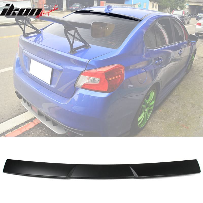 2015-2021 Subaru WRX & WRX STI V Style Matte Black Roof Spoiler ABS