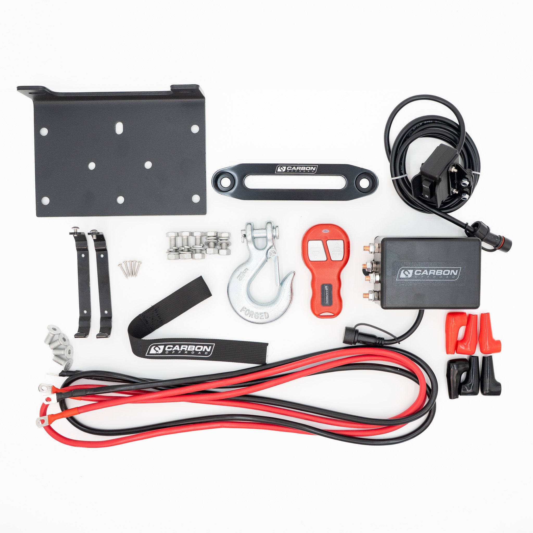 Carbon 4.5k 4500lb ATV/Trailer Winch