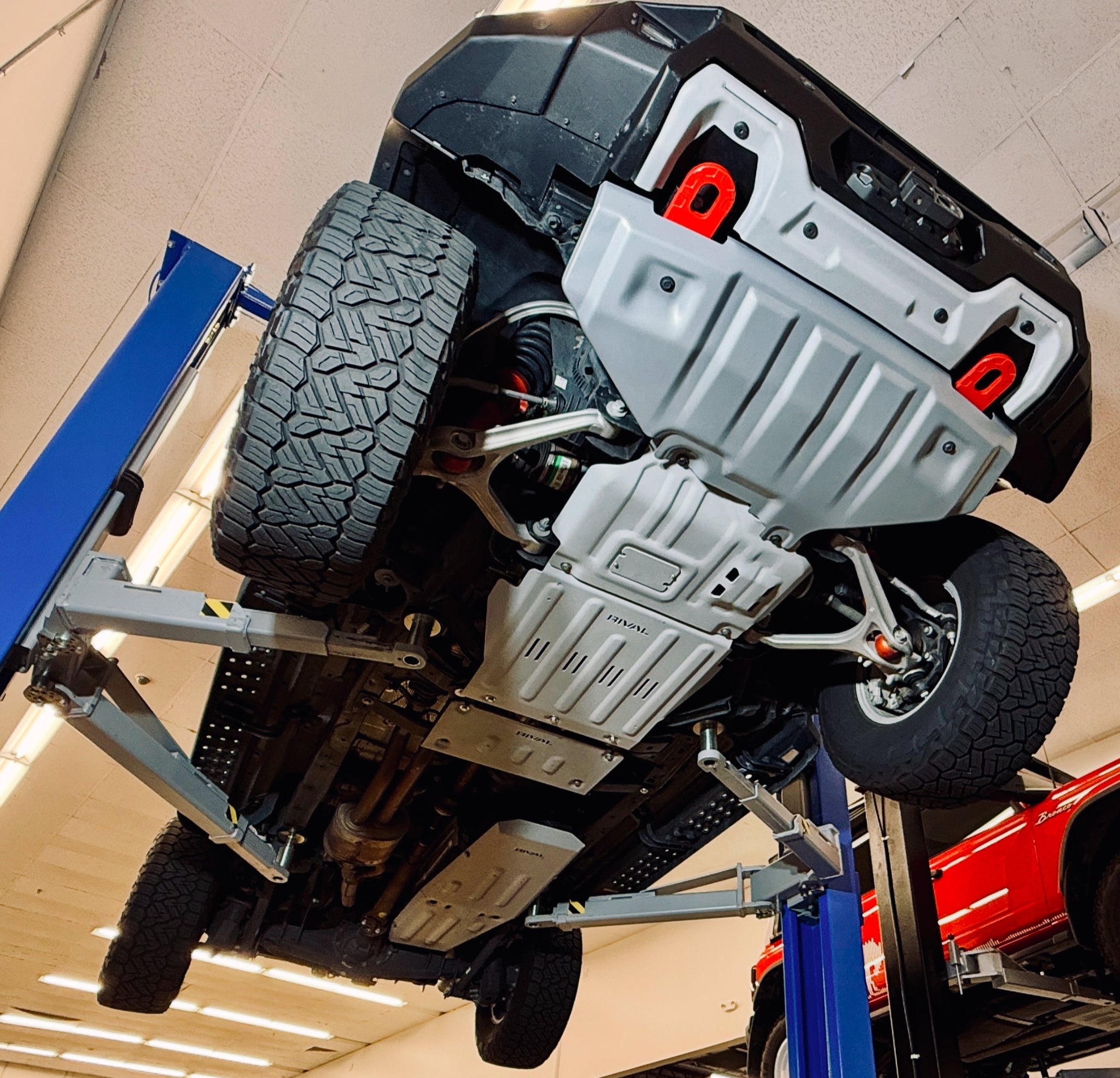 RIVAL Aluminum Engine Skid Plate 2024-2025 Ford Ranger including Raptor | 2021-2025 Ford Bronco 2Door 4Door